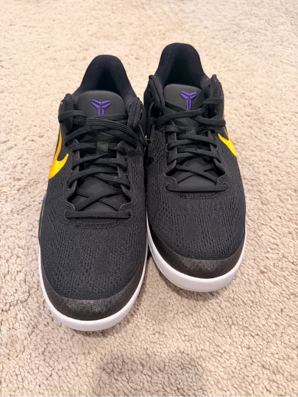 🔥 NEW Nike Kobe 8 Lakers Away Youth Basketball Sneakers Sz 6.5